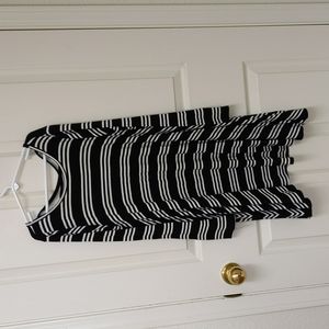 Tucker & Tate black and white striped dress